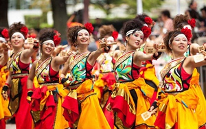 Ngày 21/4: Nghệ sĩ Nhật Bản sẽ biểu diễn điệu múa Yosakoi tại phố đi bộ Hà Nội