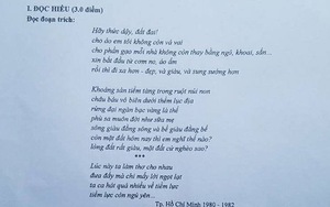 Thi THPT Quốc gia môn Ngữ văn: Đề rất khó nhưng cũng có cái hay