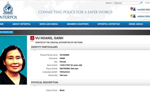 Bộ Công an truy nã quốc tế 'bà trùm' ma túy Vũ Hoàng Oanh