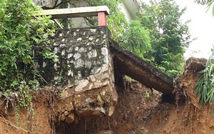 VIDEO: Tháp anten truyền hình Thái Nguyên cao 100m bị đe dọa vì sạt lở taluy