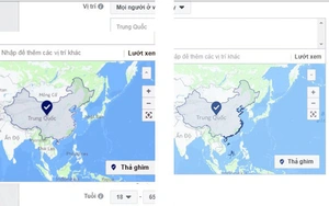 Facebook đã bỏ hai quần đảo Hoàng Sa, Trường Sa ra khỏi bản đồ Trung Quốc