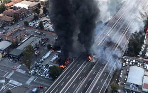 VIDEO: Hé lộ nguyên nhân vụ nổ xe bồn chở nhiên liệu khiến 145 người bị thương ở Italy