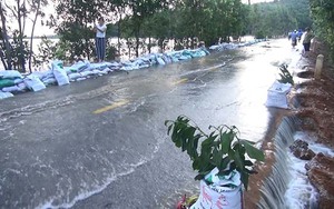 Nước trên các sông dâng cao làm ngập lụt nghiêm trọng nhiều nơi ở Thanh Hóa