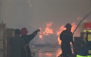 Hỏa hoạn thiêu rụi gần 3.000 m2 nhà xưởng tại công ty chuyên sản xuất đồ gỗ ở Bình Dương