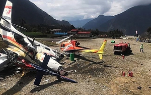 Hai máy bay va chạm tại sân bay Nepal gây thương vong