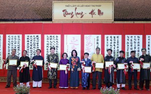 Triển lãm và liên hoan thư pháp chủ đề 'Thăng Long - Hà Nội'