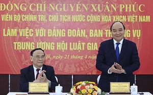 Chủ tịch nước Nguyễn Xuân Phúc làm việc với Trung ương Hội Luật gia Việt Nam