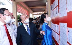 Chủ tịch nước Nguyễn Xuân Phúc bầu cử tại Thành phố Hồ Chí Minh