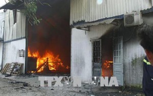 Bình Dương: Cháy lớn ở Công ty gỗ Mỹ Nghệ 3