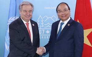 Hình ảnh Thủ tướng Nguyễn Xuân Phúc gặp gỡ các lãnh đạo thế giới