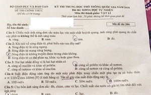 Kỳ thi THPT Quốc gia năm 2018: Đề thi và đáp án môn Vật Lý