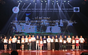 Lễ bế mạc Liên hoan Ca múa nhạc toàn quốc 2018