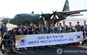 Vỡ đập thủy điện tại Lào: Đội cứu trợ Hàn Quốc sang Lào giúp khắc phục hậu quả