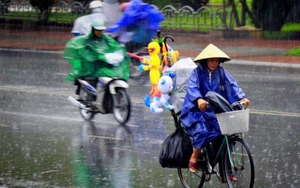 Đêm 14/5, Bắc Bộ và Bắc Trung Bộ có mưa vừa, mưa to