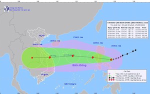Bão Noru di chuyển nhanh, chiều 25/9 đi vào Biển Đông