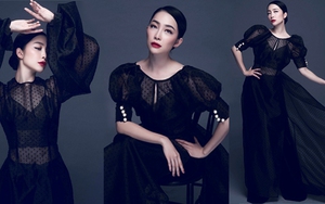 Diễn viên múa Linh Nga gợi cảm trong trang phục xuyên thấu