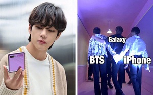 BTS bất ngờ vướng 'tình tay ba' hài hước với... Samsung và iPhone