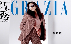 Lưu Thi Thi khoe vóc dáng siêu nuột trên bìa tạp chí tháng 9