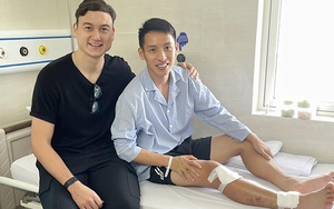 Người hâm mộ bất ngờ khi Văn Lâm về nước thăm Hùng Dũng