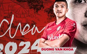 Dương Văn Khoa ra mắt CLB TPHCM, Đà Nẵng quan tâm Geovane