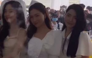 Bạn gái Quang Hải bắt được hoa cưới, dành tặng Hoà Minzy