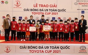 SLNA vô địch giải BĐ U9 toàn quốc Toyota Cup 2021