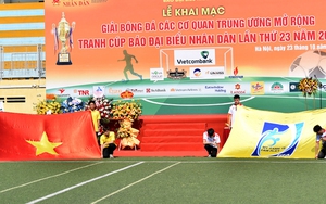 Khai mạc giải bóng đá tranh Cúp Báo Đại biểu Nhân dân lần thứ 23 năm 2022
