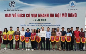 Giải cờ vua nhanh Hà Nội mở rộng năm 2022 thu hút số VĐV kỷ lục