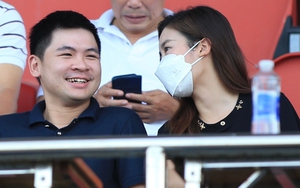 Hoa hậu Đỗ Mỹ Linh sóng đôi cùng Chủ tịch CLB Hà Nội ở Đà Nẵng