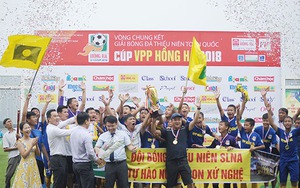 SLNA VĐ giải BĐ Thiếu niên toàn quốc 2018