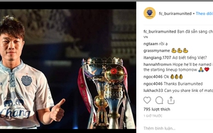 Buriram United úp mở chuyện Xuân Trường đá chính