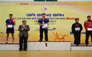 Lê Tiến Đạt vô địch giải bóng bàn Cúp Báo Hànộimới 2017