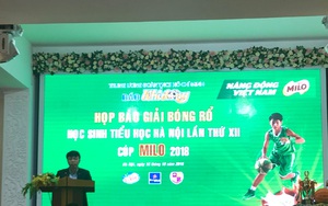 135 đội bóng tham dự Giải Bóng rổ Học sinh Tiểu học Hà Nội