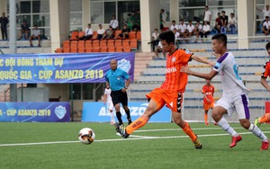 Kết thúc lượt đi giải hạng Nhì QG 2019