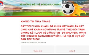 2500 vé online trận Việt Nam vs Malaysia hết vèo trong 1 phút mở bán