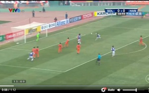 VIDEO: Văn Quyết volley tung lưới Sơn Đông, kết thúc gọn gàng pha phối hợp như mơ của Hà Nội