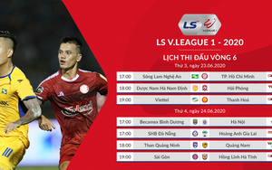 Cập nhật bảng xếp hạng, kết quả bóng đá V-League 2020 giai đoạn 2 vòng 2