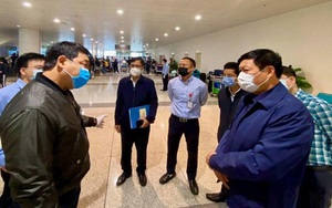 Dịch COVID-19: Kiểm tra công tác phòng, chống dịch COVID-19 tại Cảng hàng không quốc tế Nội Bài