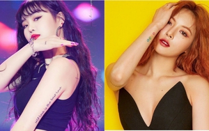 Điểm danh nữ idol K-pop sở hữu hình xăm từ 'xinh xắn' đến 'táo bạo'