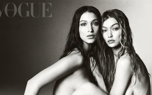 Chị em siêu mẫu Gigi Hadid chụp ảnh đôi 'hở bạo' khiến người xem ngại ngùng