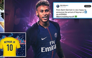 Neymar CHÍNH THỨC gia nhập PSG, mặc áo số 10