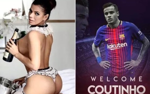 Hoa hậu siêu vòng 3 khiến gia đình Messi 'điêu đứng' đăng ảnh nóng đón Coutinho tới Barca