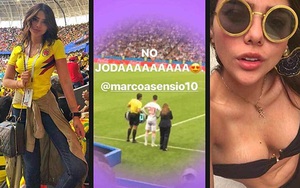 Em gái James Rodriguez khoe nhan sắc vạn người mê trên khán đài World Cup