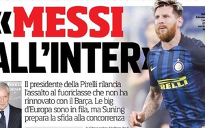 SỐC! Inter được hỗ trợ tài chính để mua Messi, đua tranh với Juventus của Ronaldo