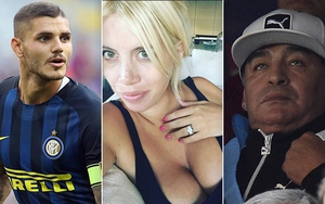 Chấn động làng bóng đá Argentina: Maradona từng qua đêm với… vợ Mauro Icardi