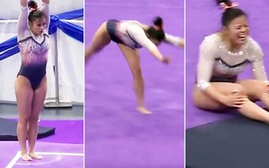 Nữ VĐV thể dục dụng cụ gãy cả 2 chân khi đang thi đấu vì tiếp đất sai cách