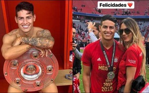 James Rodriguez khoe bạn gái mới bốc lửa ngày Bayern vô địch Bundesliga