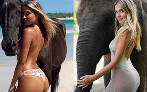 Vợ Chicharito khỏa thân nóng bỏng hưởng ứng Giờ Trái đất