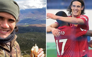 Cavani lên núi ăn mừng bàn thắng đầu tiên cho MU