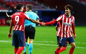 'Súng hai nòng' Suarez-Felix nâng bước Atletico